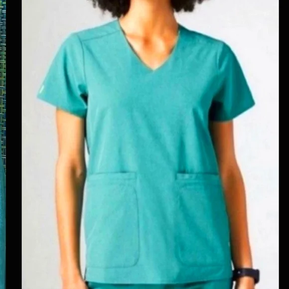 Figs Lekei Scrub Top in Marine - Picture 1 of 3